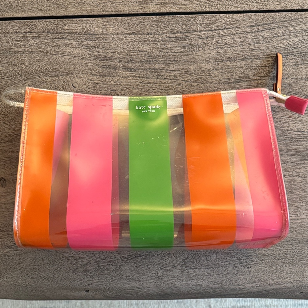 Kate Spade Multicolor Striped Pouch